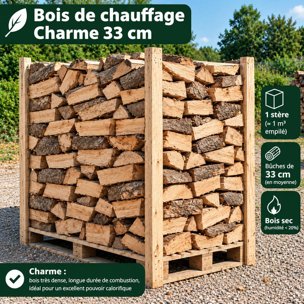 Bois de chauffage charme